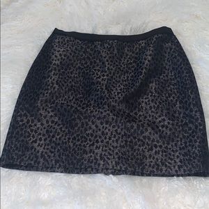 black cheetah print skirt